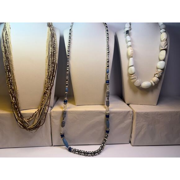 New NWT Chicos Chico's long necklace necklaces lot bundle jewelry jewelries - Picture 1 of 14